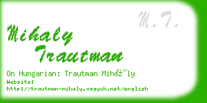 mihaly trautman business card
